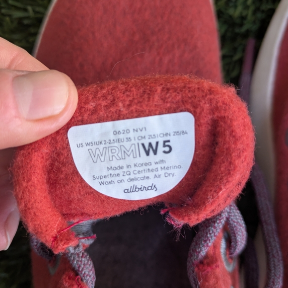 Allbirds Womens Red Shoes - Picture 8 of 8